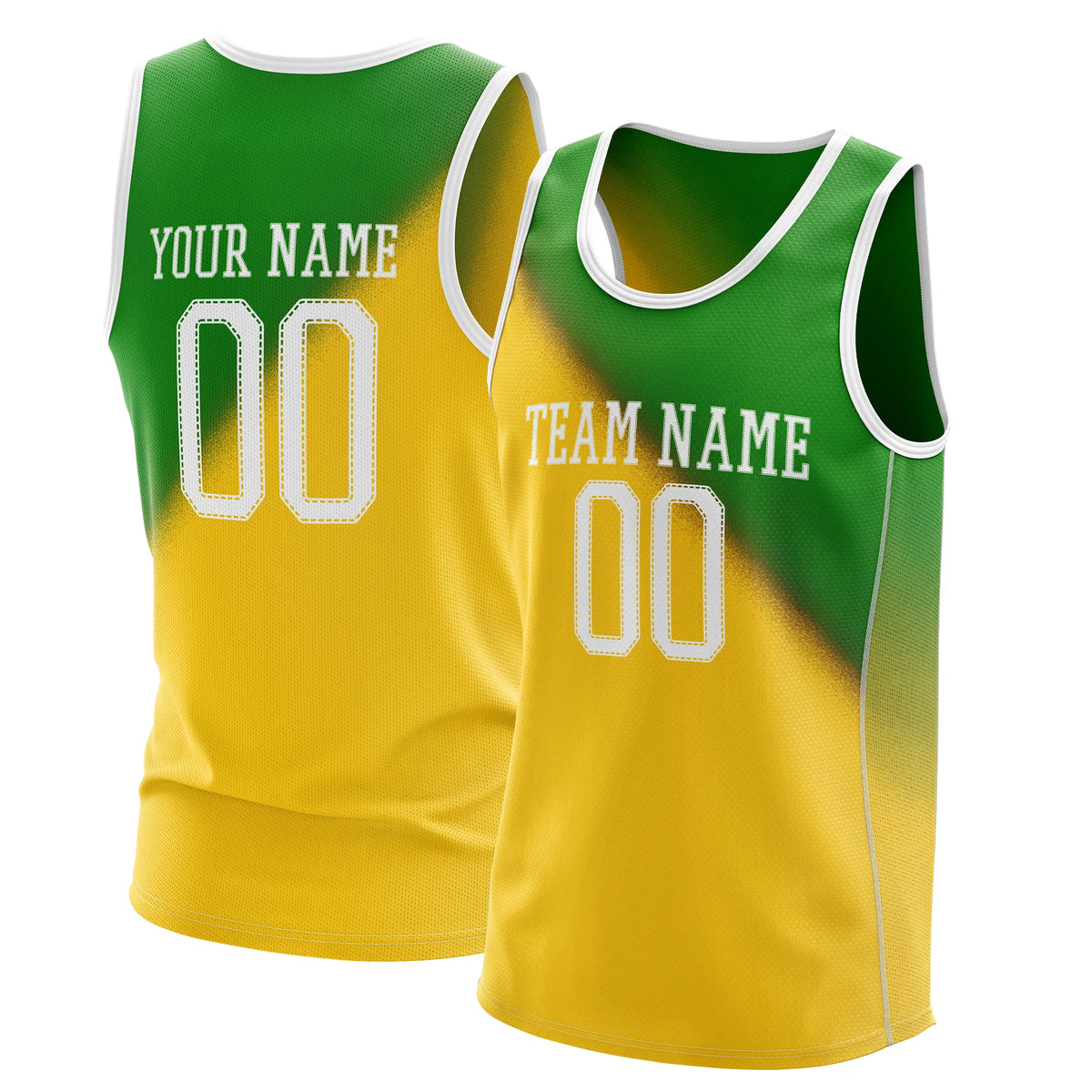 Custom Gradient fashion top Emerald Charge Sports Jersey Personalized Uniform with Name & Number