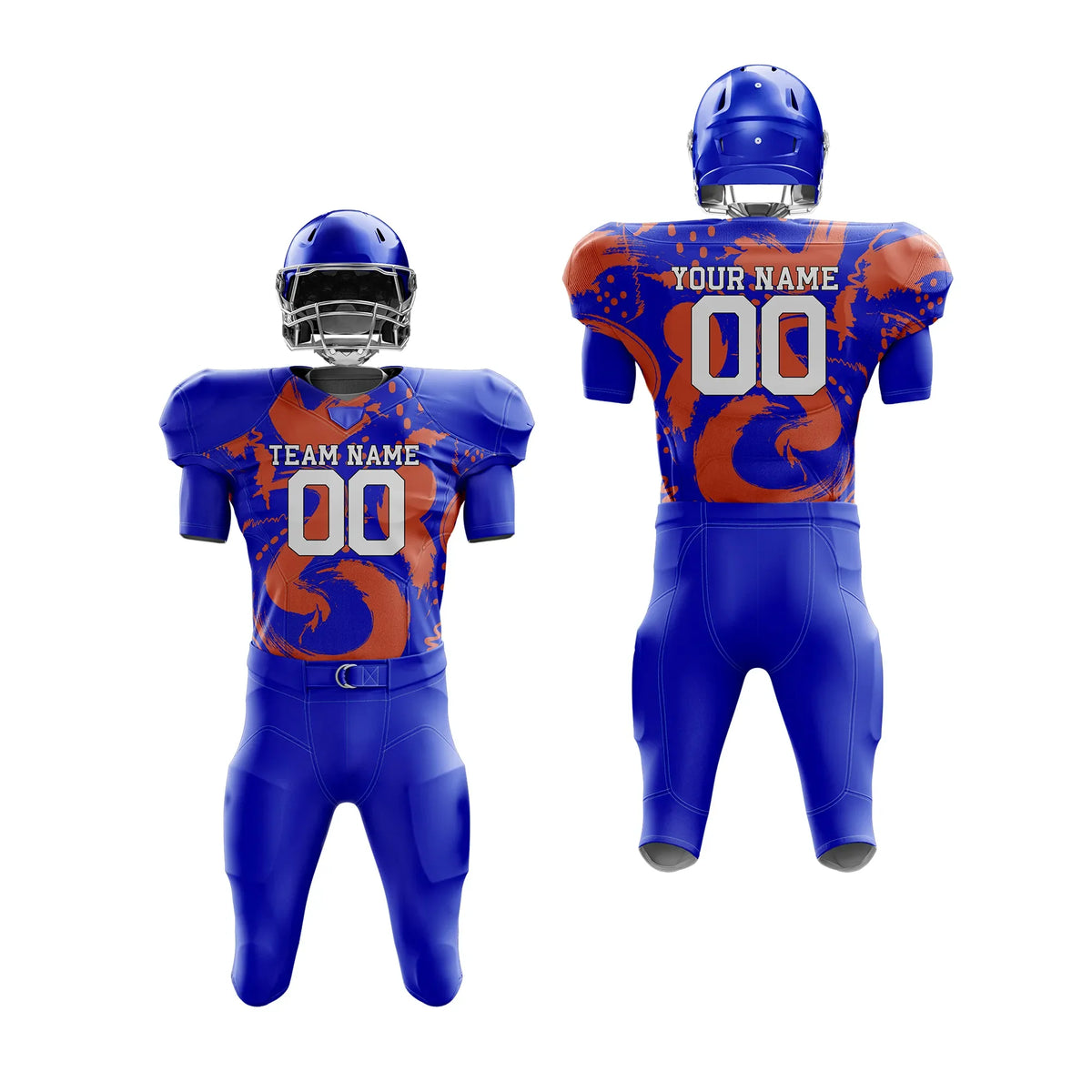 Custom Personalized D1 Graffiti pattern American Football Jersey with Name, Number & Team Logo