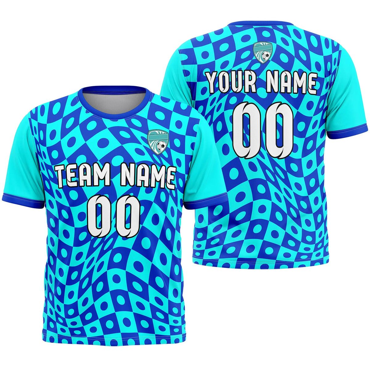 Custom Abstract Pattern D4 Soccer Jersey Personalized Football Uniform with Name &amp; Number