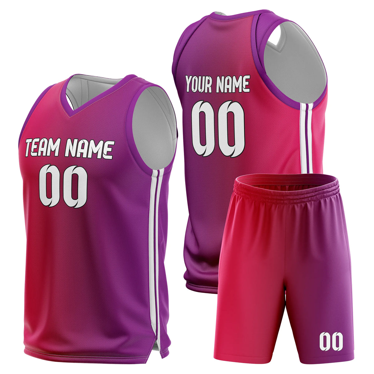 Custom Gradient Fashion Set Solar Strike Sports Jersey Personalized Uniform with Name & Number