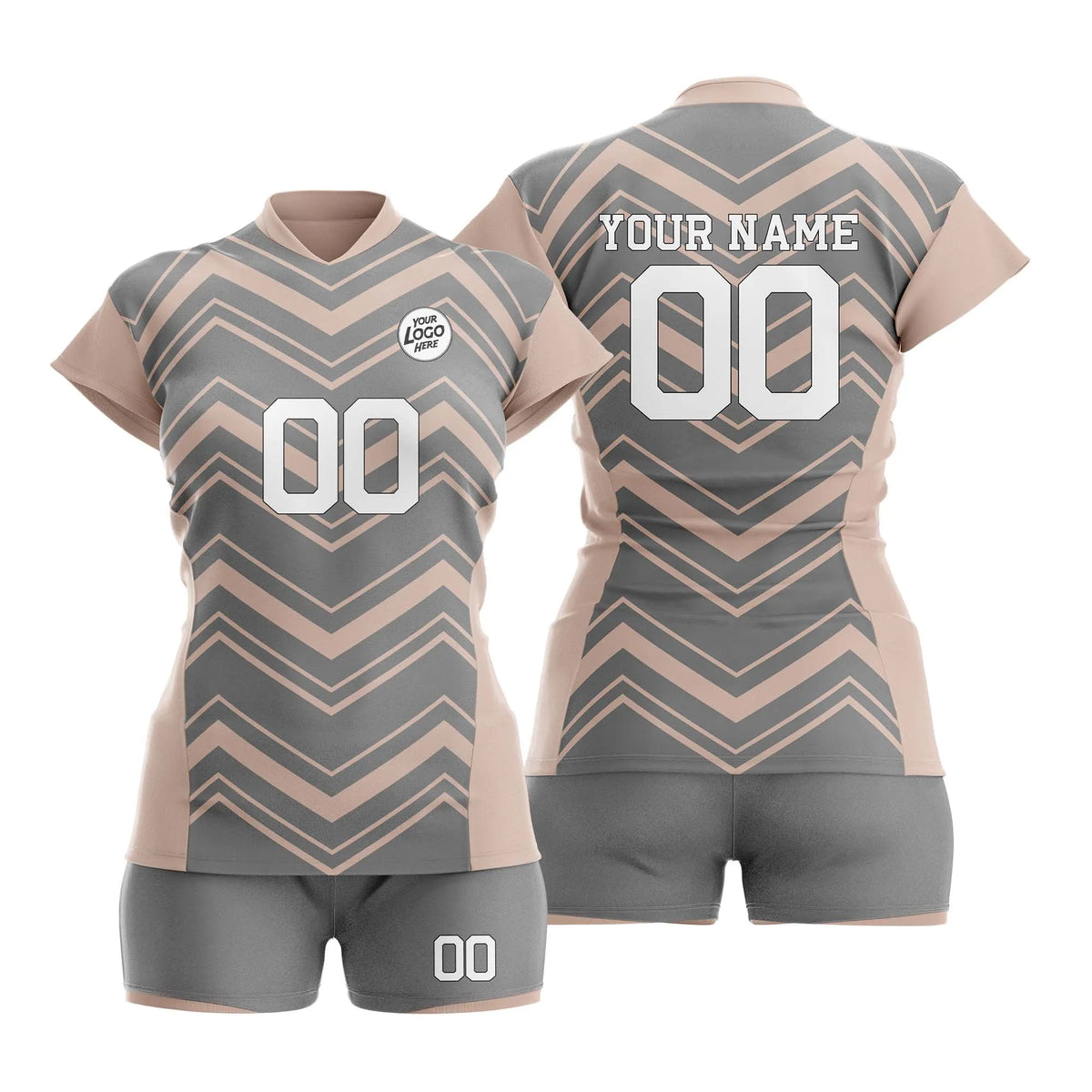 Custom Personalized D5 Strip Fashion Volleyball Jersey with Name, Number & Team Logo