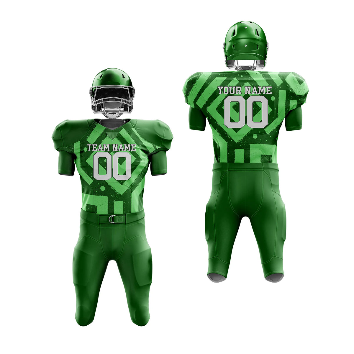 Custom Personalized D2 Graffiti pattern American Football Jersey with Name, Number & Team Logo