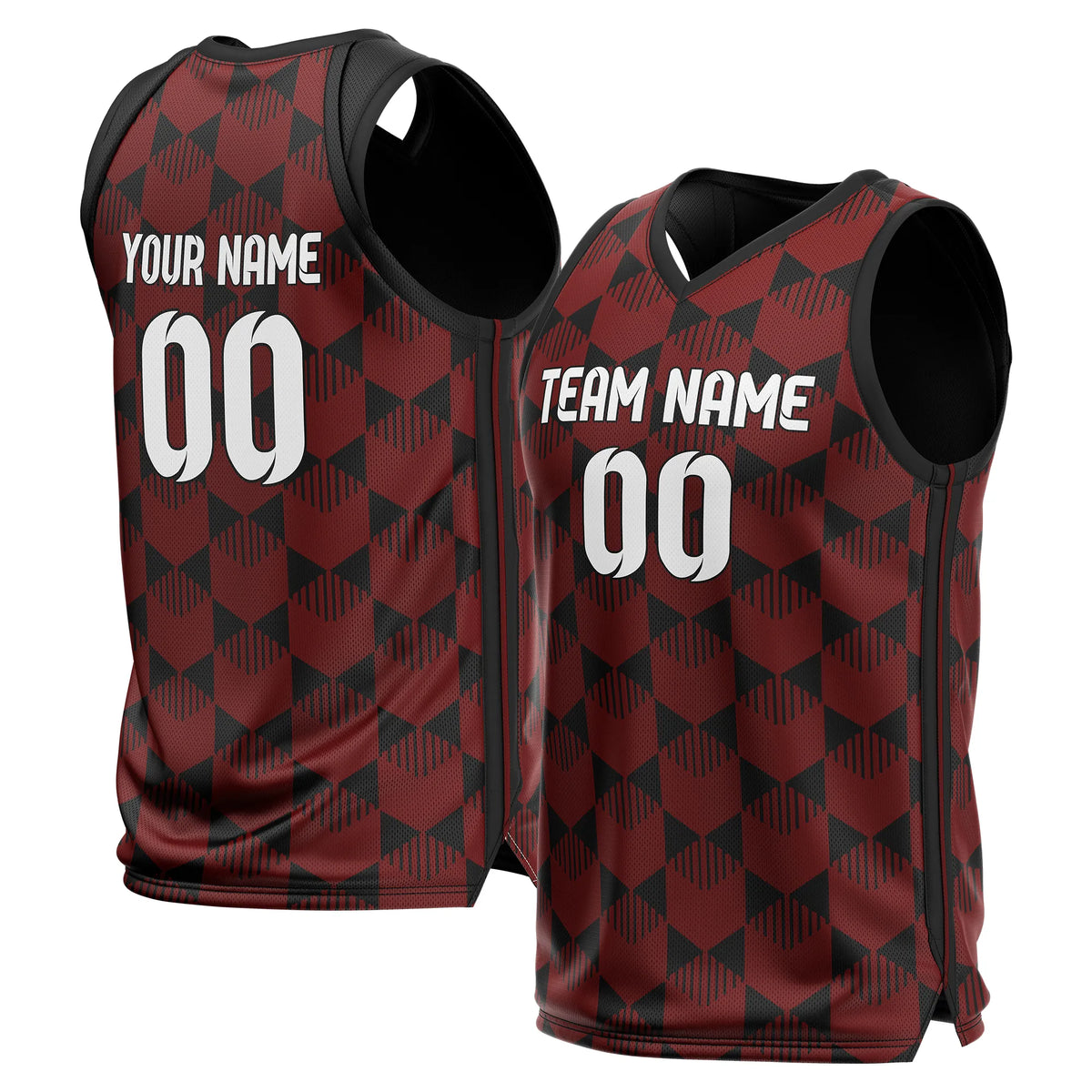 Custom Geo-Fusion Printed Jersey Sports Jersey Personalized Uniform with Name & Number