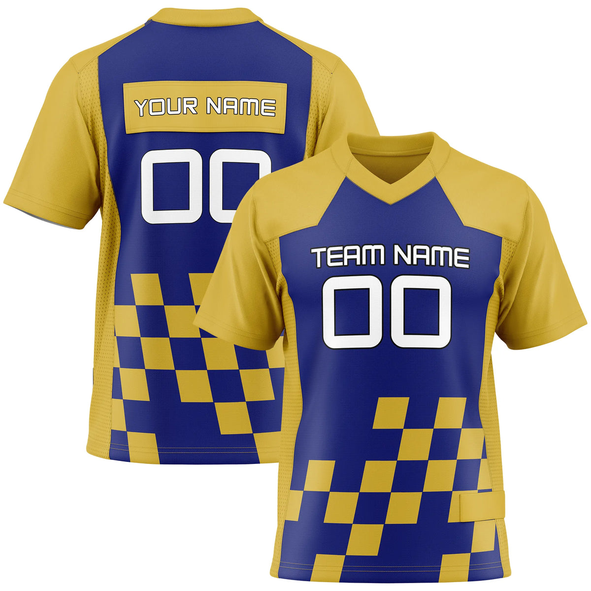 Custom Classic Style D2 Flag Football Jersey Personalized Uniform with Name & Number