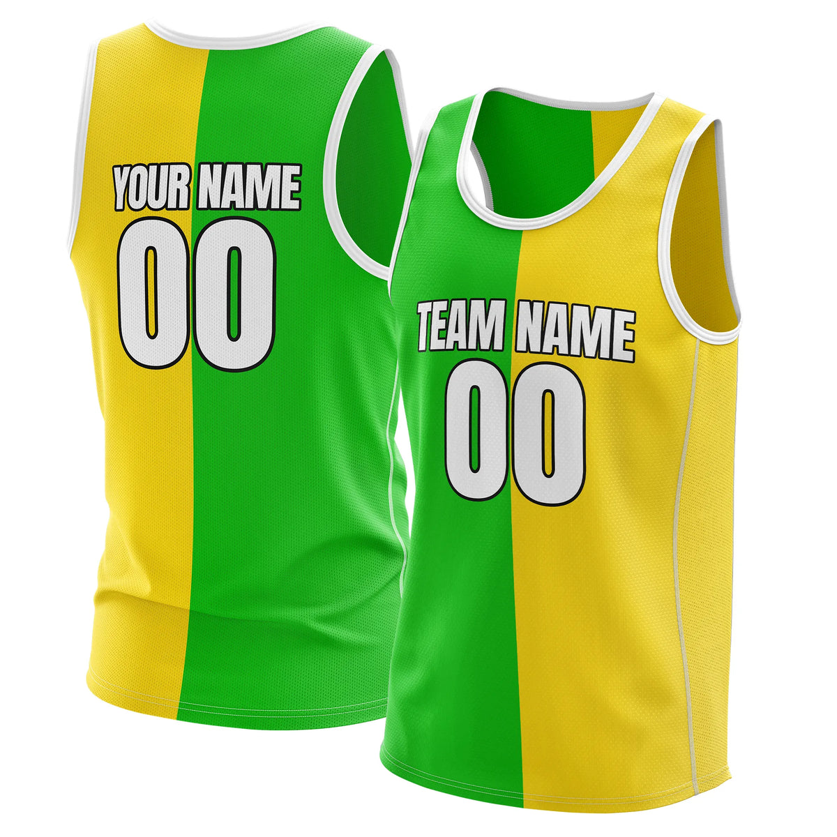 Custom Twin Panel Slip Fashion Tops Sports Jersey Personalized Uniform with Name & Number