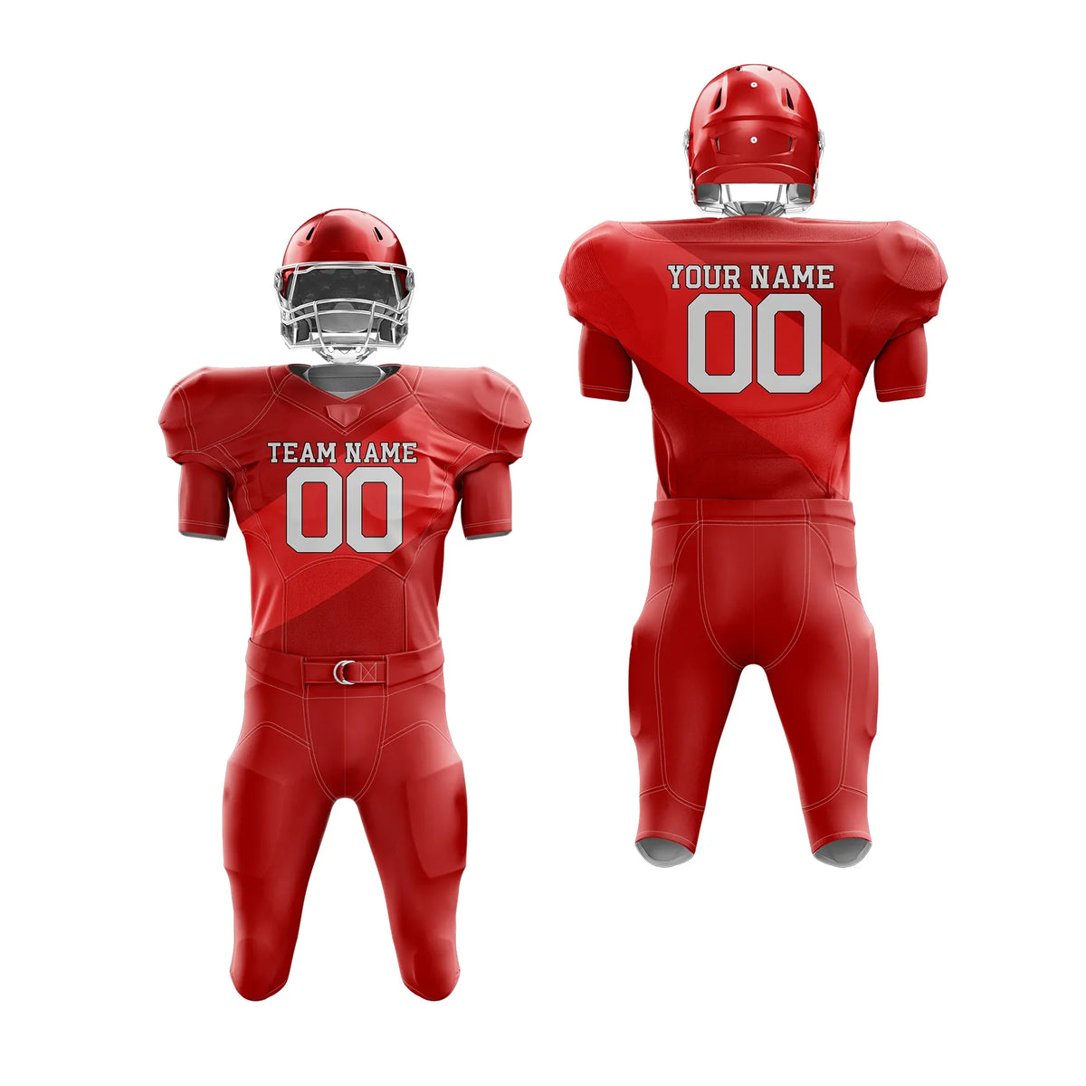 Custom Personalized D4 Split Fashion American Football Jersey with Name, Number & Team Logo