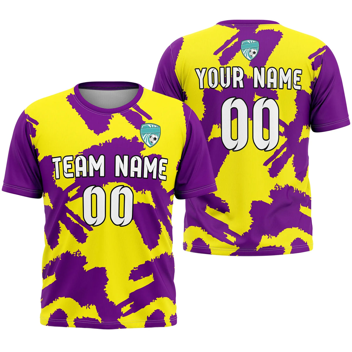 Custom Graffiti Pattern D5 Soccer Jersey Personalized Football Uniform with Name & Number