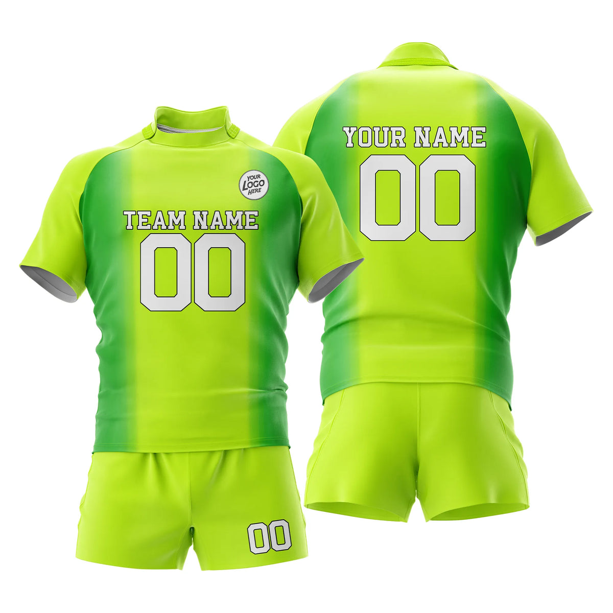 Custom Personalized D5 Gradient Fashion Rugby Jersey with Name, Number & Team Logo
