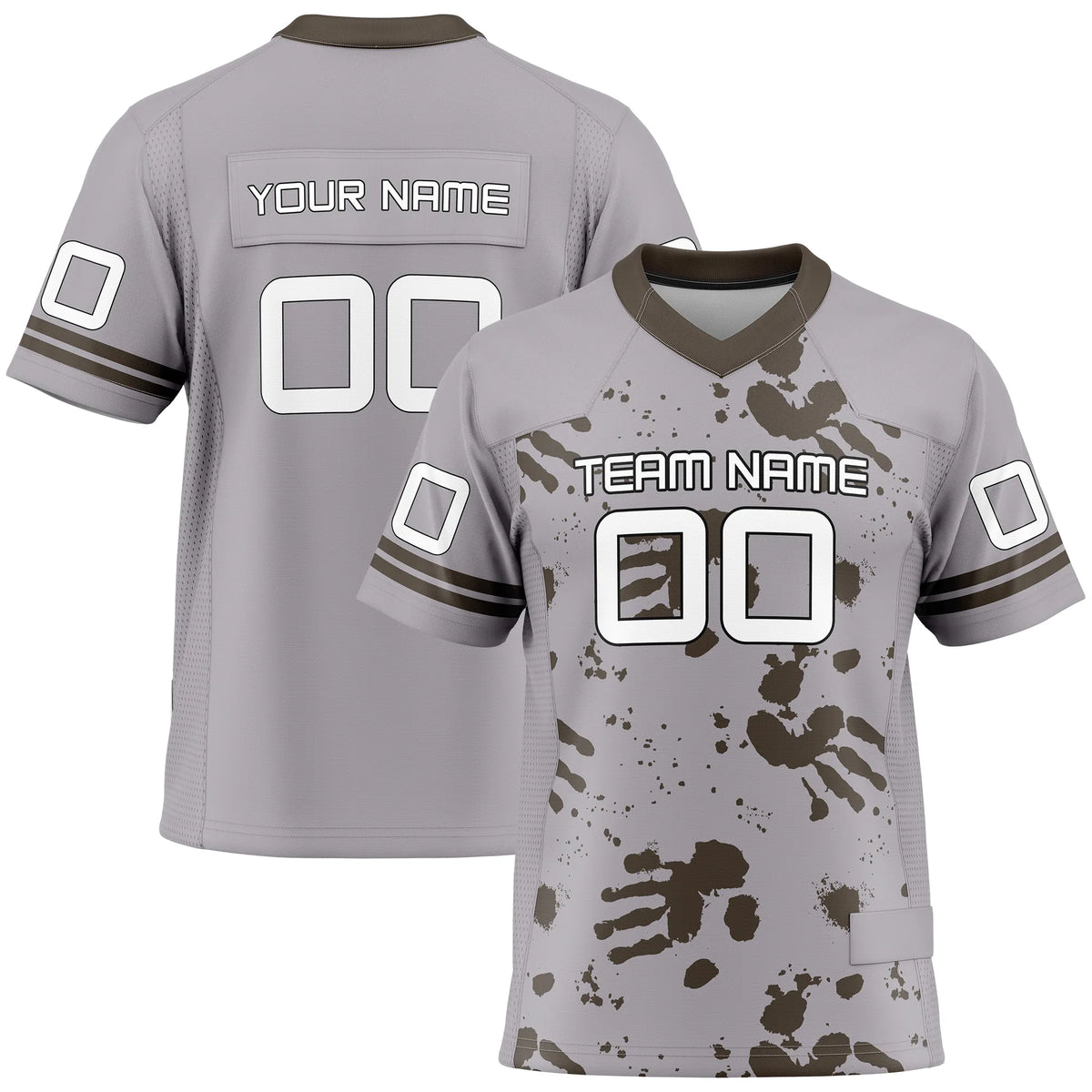 Custom Personalized D5 Graffiti Fashion Flag Football Jersey with Name, Number & Team Logo
