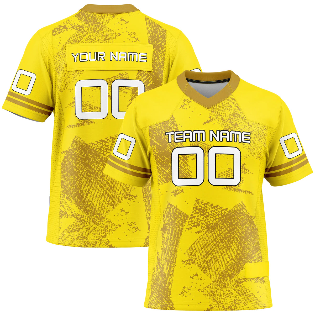 Custom Personalized D4 Graffiti Fashion Flag Football Jersey with Name, Number & Team Logo