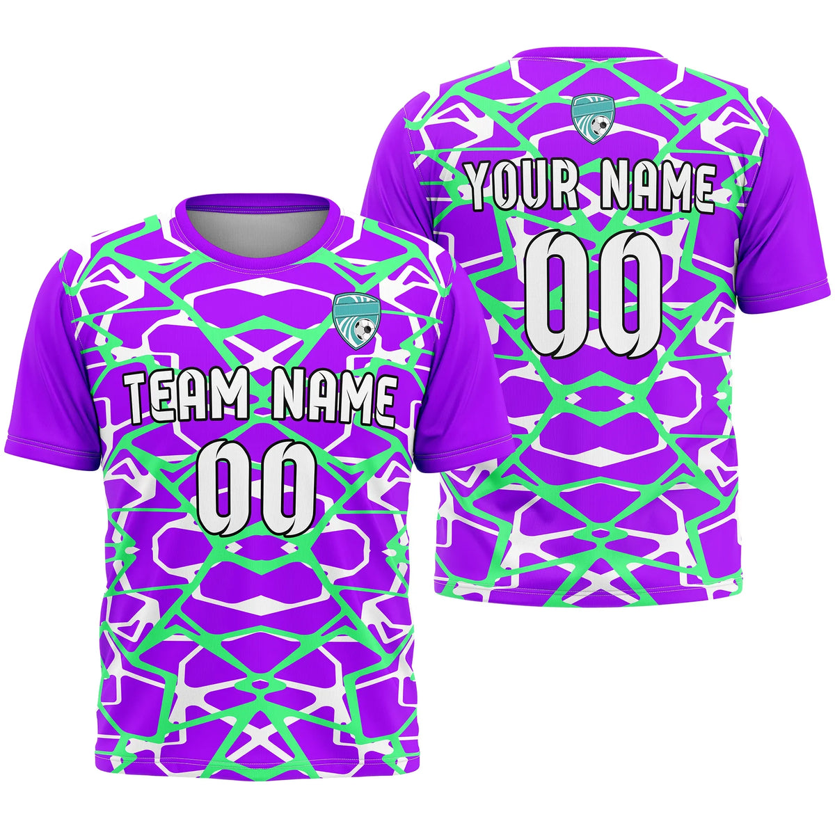 Custom R-Full Pattern D5 Soccer Jersey Personalized Football Uniform with Name & Number
