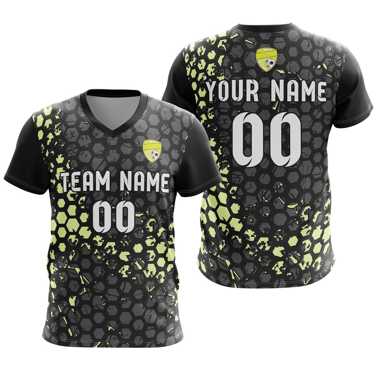 Custom V-Full Pattern D1 Soccer Jersey Personalized Football Uniform with Name & Number