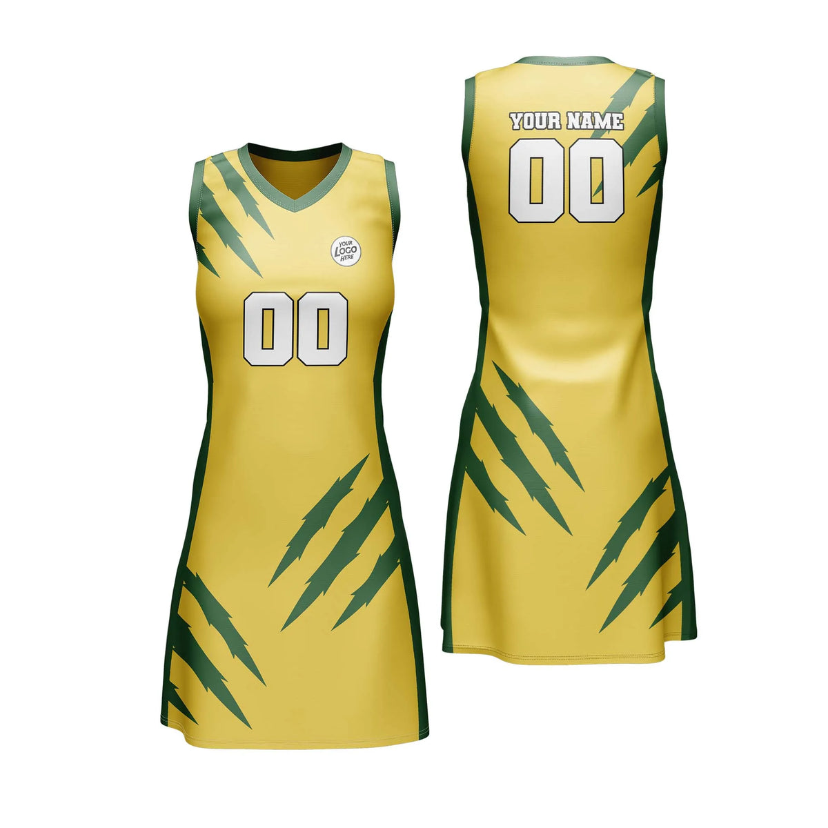 Custom Personalized D1 Stripe Fashion Netball Jersey with Name, Number & Team Logo