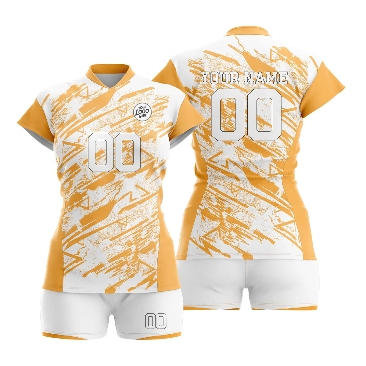 Custom Personalized D5 Full Pattern Volleyball Jersey with Name, Number & Team Logo