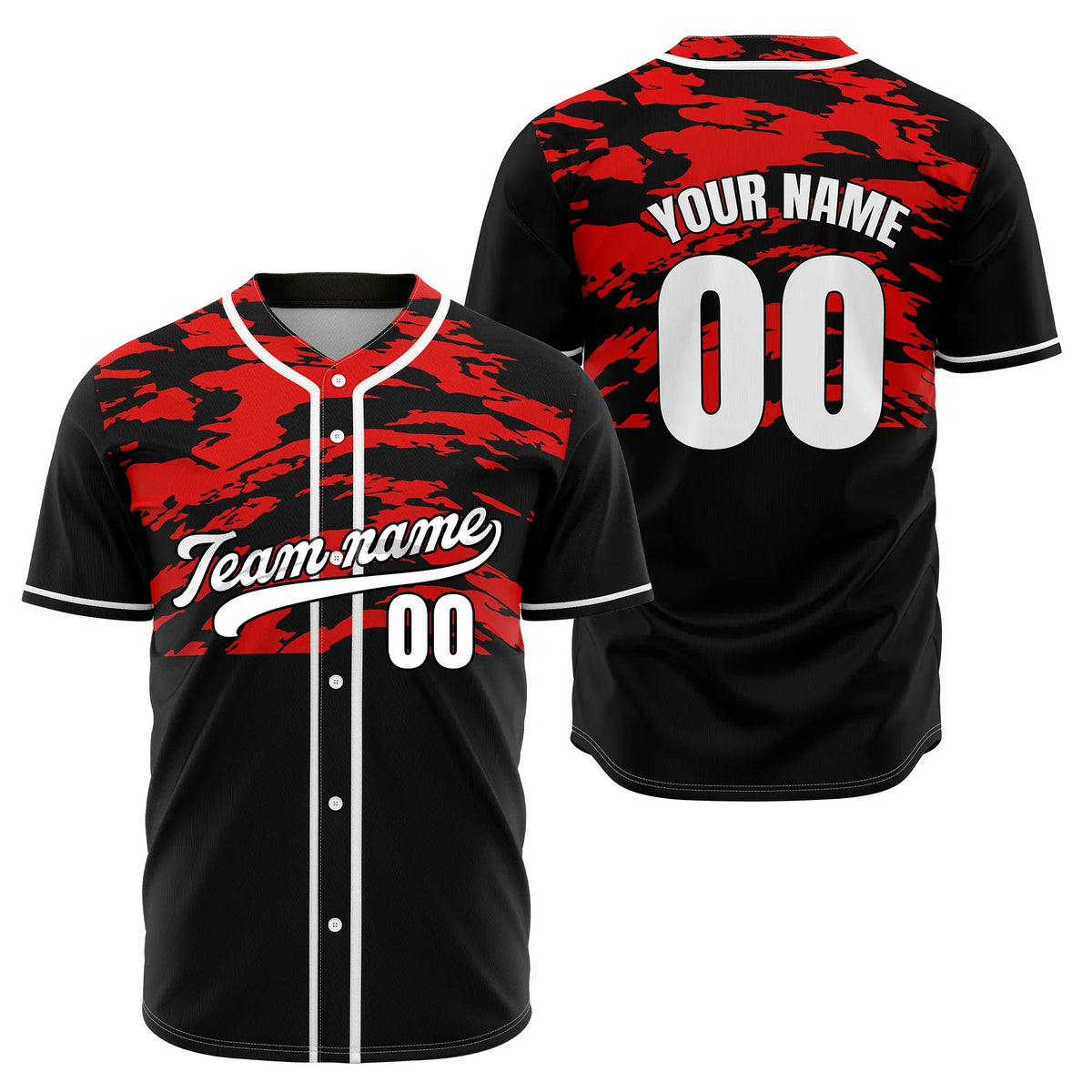 Custom Split Motion Baseball Sports Jersey Personalized Uniform with Name & Number