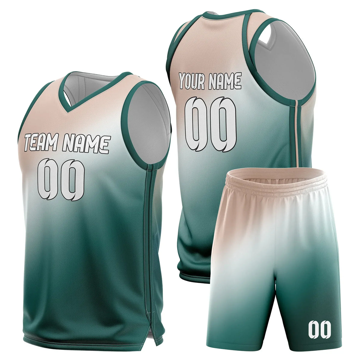 Custom Gradient Fashion Set Energy Fade Sports Jersey Personalized Uniform with Name & Number