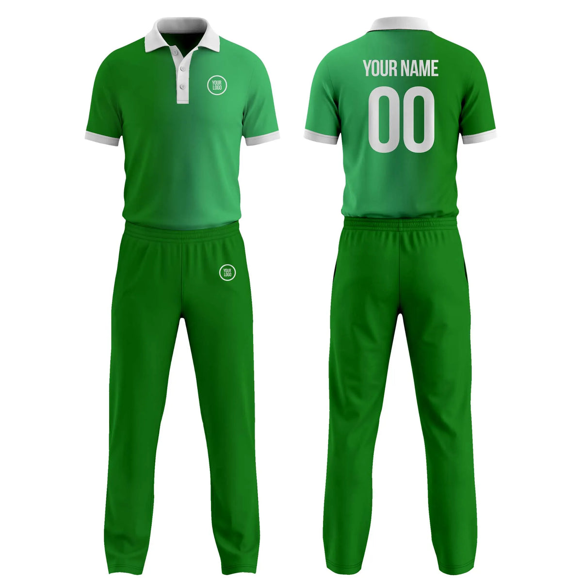 Custom Personalized D2 Gradient Fashion Cricket Kit with Name, Number & Team Logo