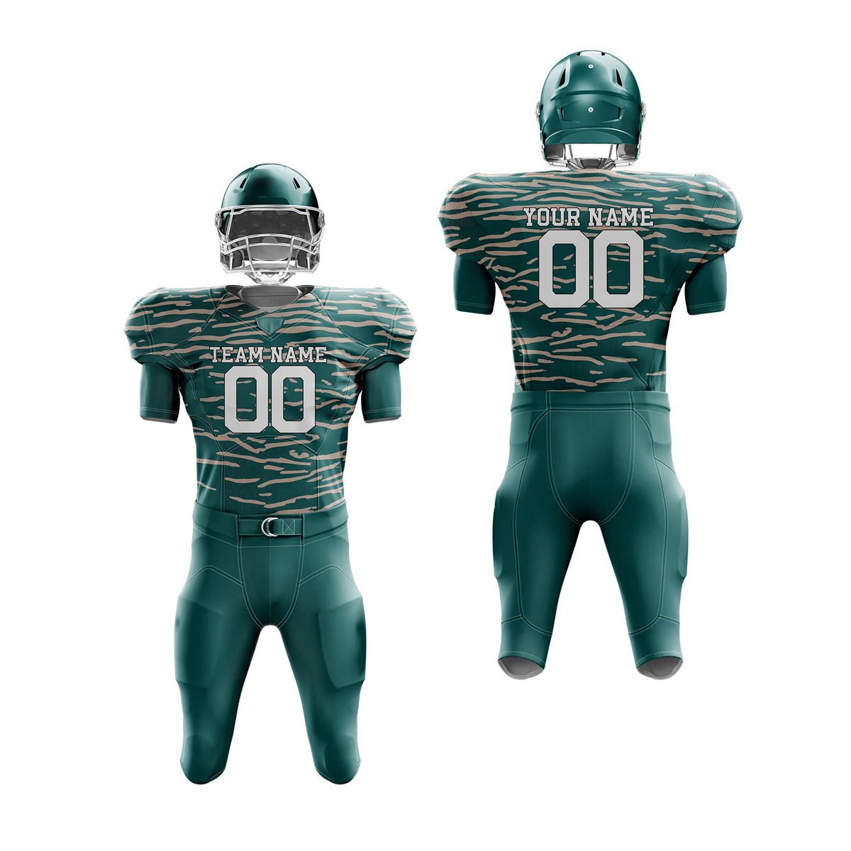 Custom Personalized D3 Camo Designs American Football Jersey with Name, Number & Team Logo