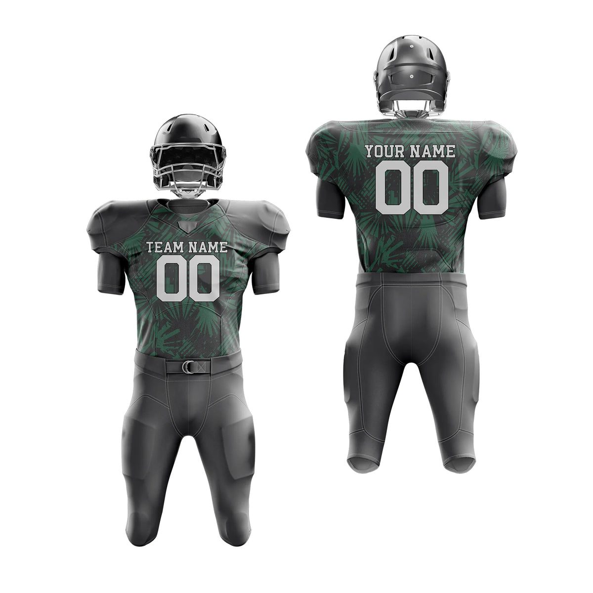 Custom Personalized D1 Full Pattern American Football Jersey with Name, Number & Team Logo