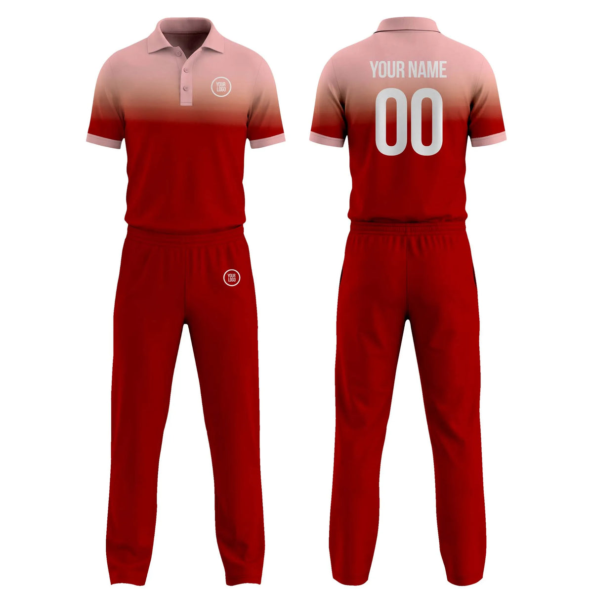 Custom Personalized D5 Gradient Fashion Cricket Kit with Name, Number & Team Logo