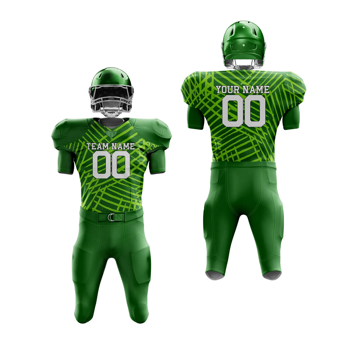 Custom Personalized D4 Graffiti pattern American Football Jersey with Name, Number & Team Logo
