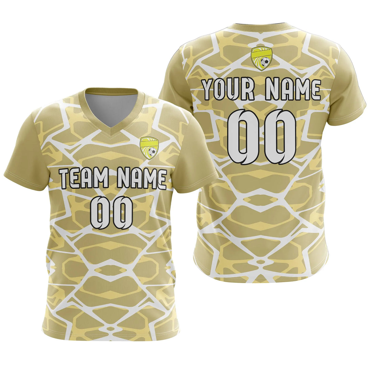 Custom V-Full Pattern D5 Soccer Jersey Personalized Football Uniform with Name & Number