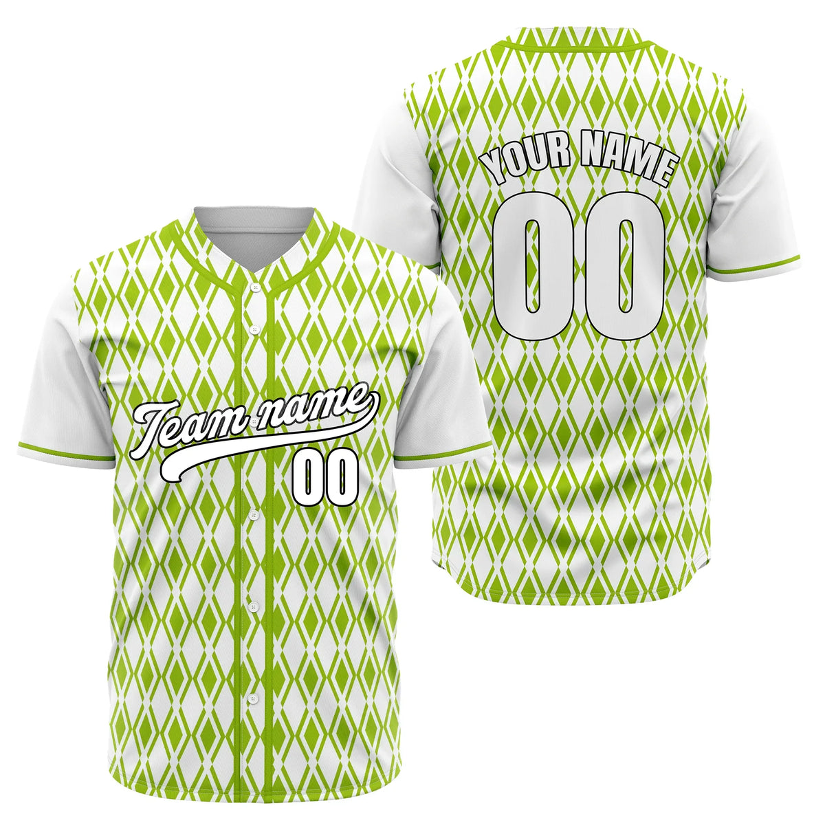 Custom Argyle Strike Baseball Sports Jersey Personalized Uniform with Name & Number