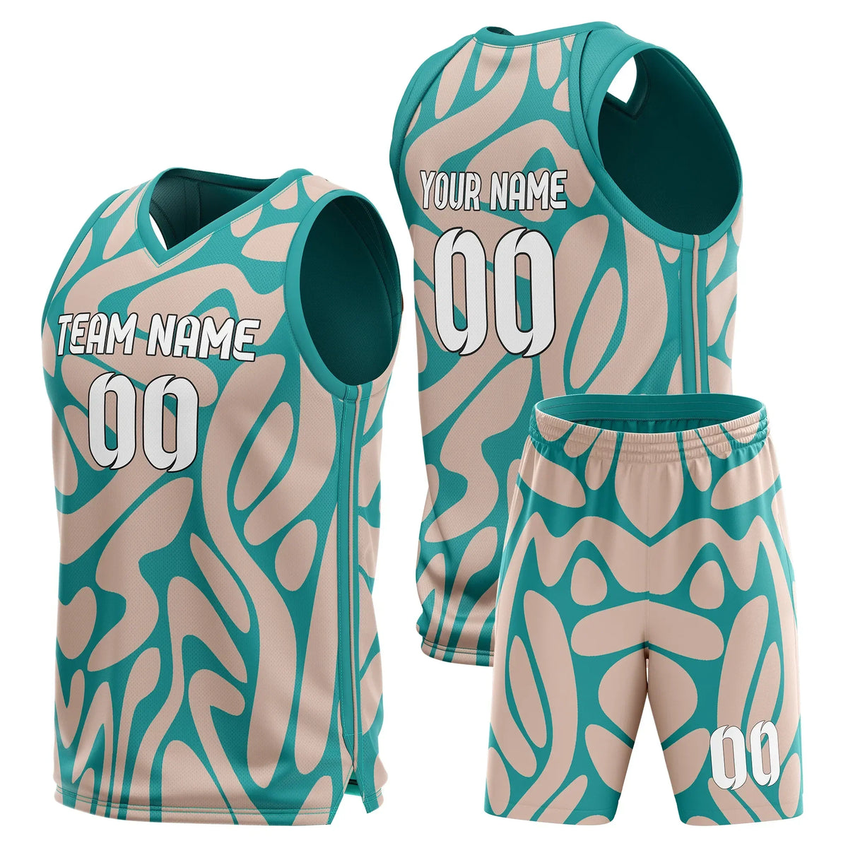 Custom Graphti Pattern Sets Prime Safari Sports Jersey Personalized Uniform with Name & Number
