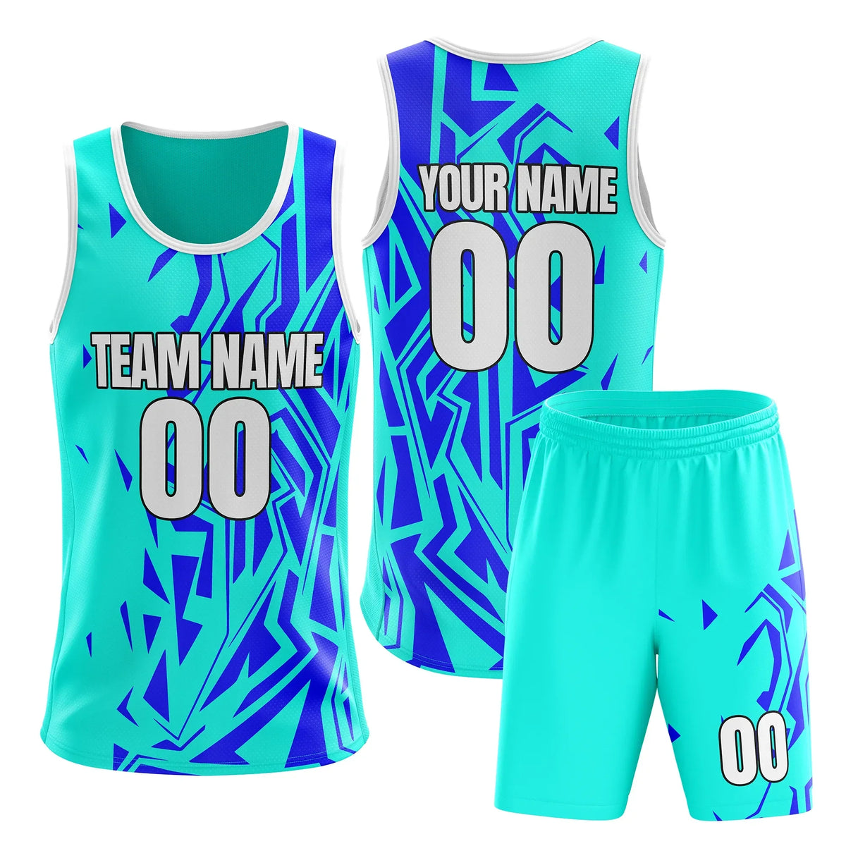 Custom Colour Block Set Hoop Fusion Sports Jersey Personalized Uniform with Name & Number