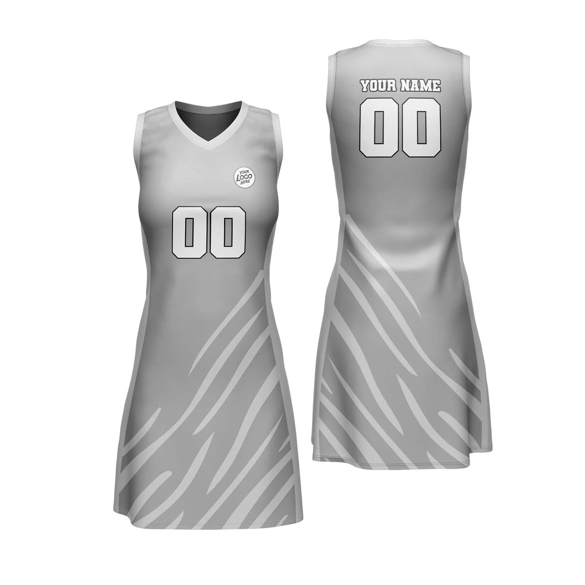 Custom Personalized D5 Stripe Fashion Netball Jersey with Name, Number & Team Logo