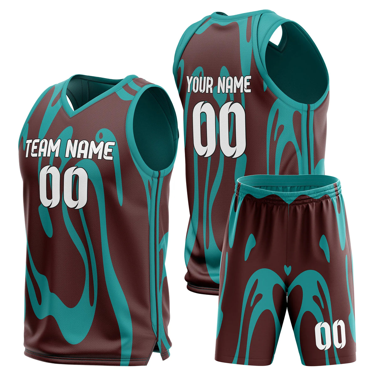 Custom Graphti Pattern Sets Giraffe Strike Sports Jersey Personalized Uniform with Name & Number