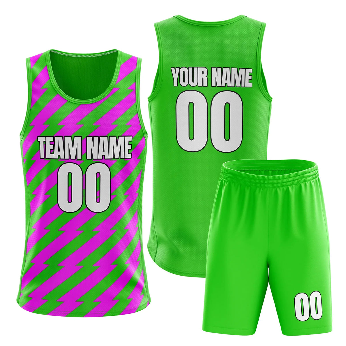 Custom Flash Strike Split Fashion Set Sports Jersey Personalized Uniform with Name & Number