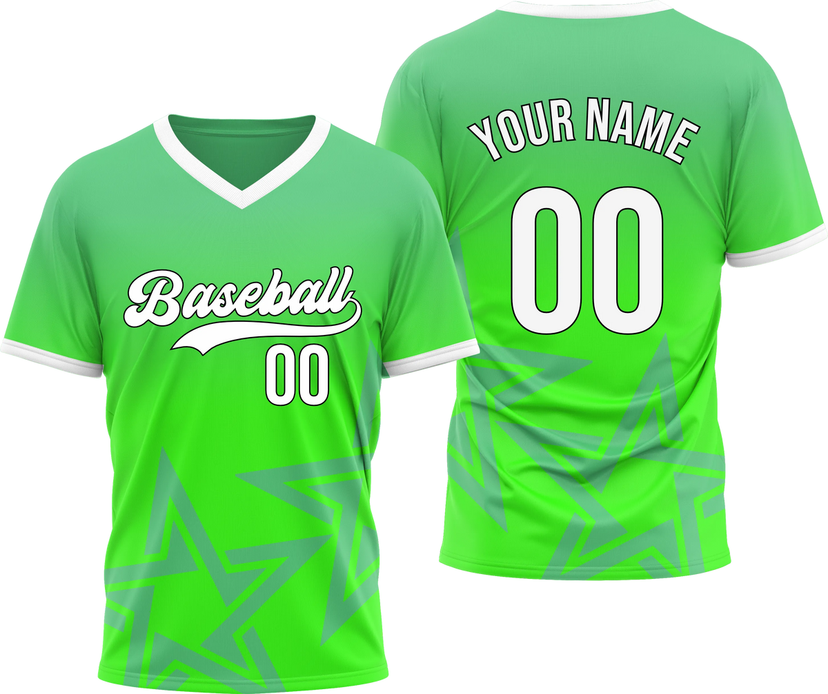 Custom Stellar Edge Gradient Baseball Sports Jersey Personalized Uniform with Name & Number