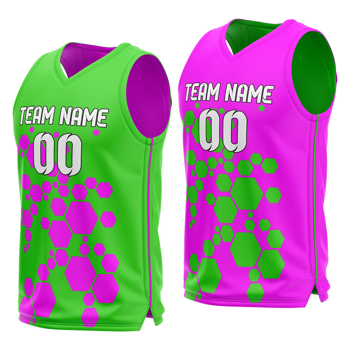 Custom Hive Strike Reversible Top Sports Jersey Personalized Uniform with Name & Number