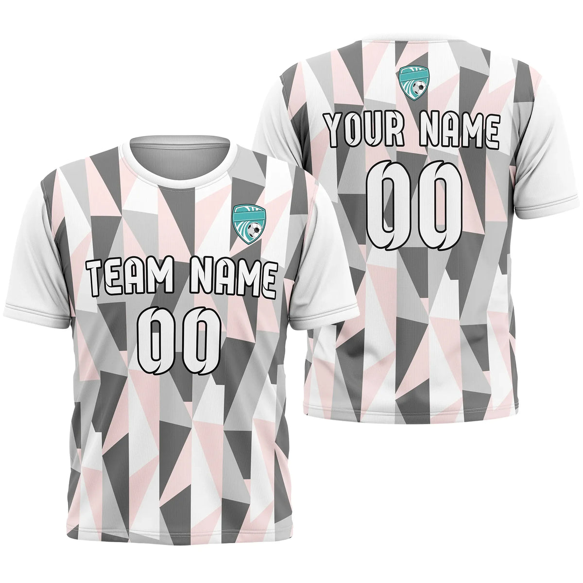 Custom R-Full Pattern D3 Soccer Jersey Personalized Football Uniform with Name & Number
