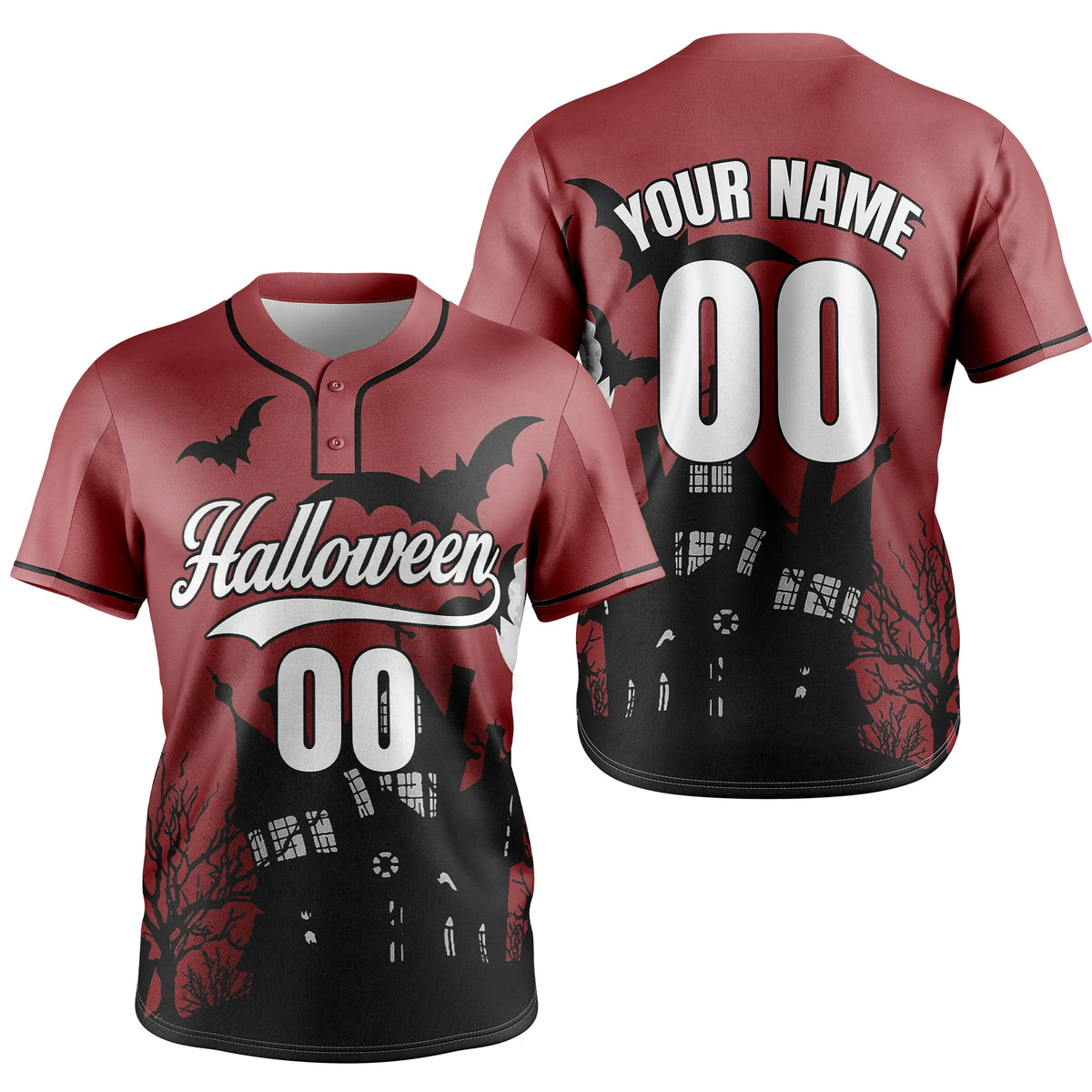 Custom Haunted Hollow Baseball Sports Jersey Personalized Uniform with Name &amp; Number