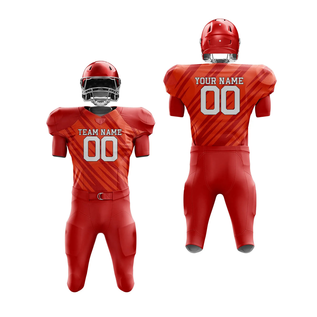Custom Personalized D4 Full Pattern American Football Jersey with Name, Number & Team Logo