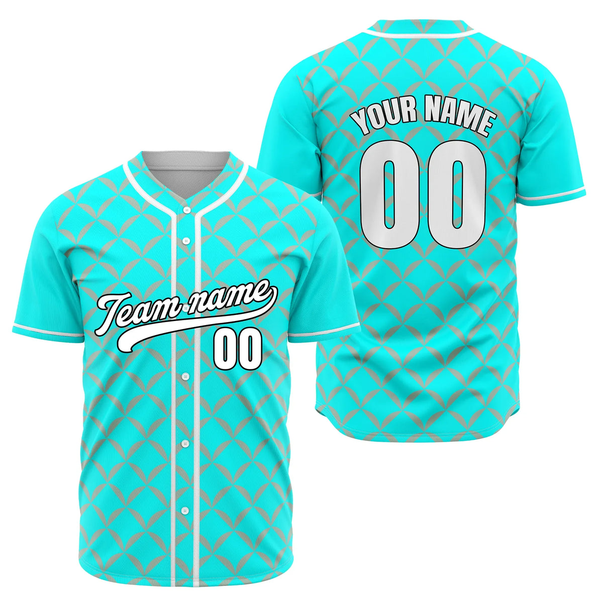 Custom Crystal Grid Baseball Sports Jersey Personalized Uniform with Name &amp; Number