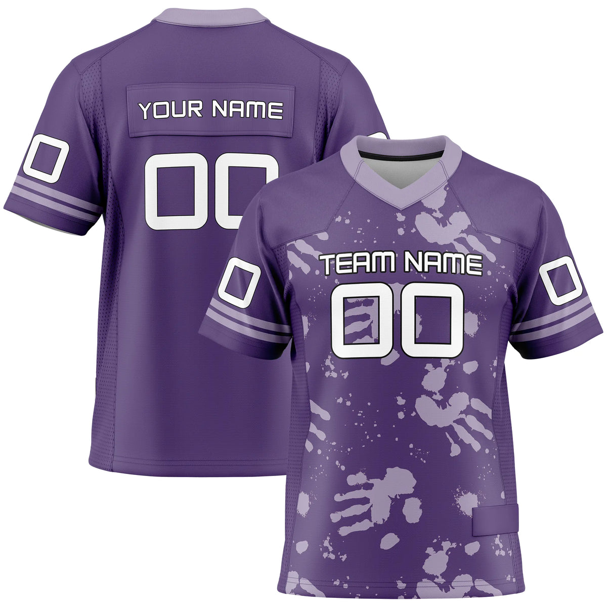 Custom Personalized D5 Graffiti Fashion Flag Football Jersey with Name, Number & Team Logo