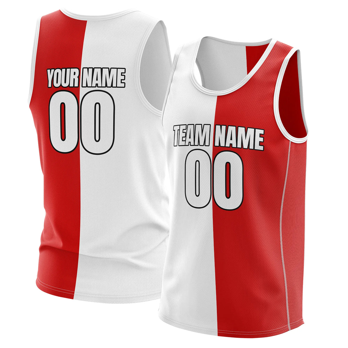 Custom Twin Panel Slip Fashion Tops Sports Jersey Personalized Uniform with Name & Number