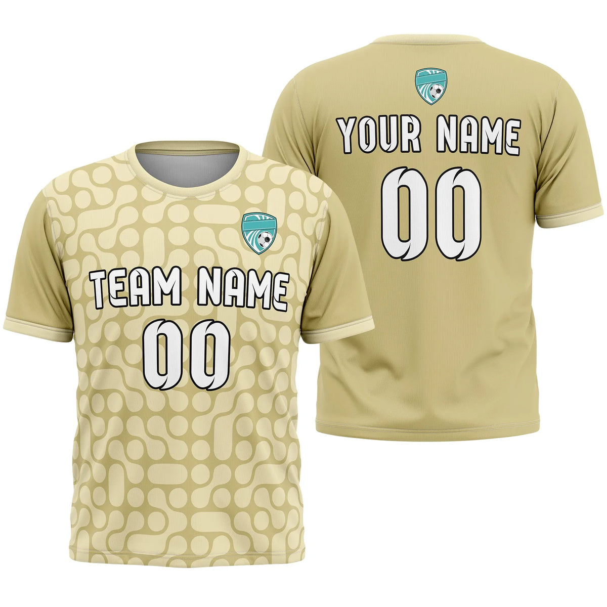 Custom Abstract Pattern D3 Soccer Jersey Personalized Football Uniform with Name & Number