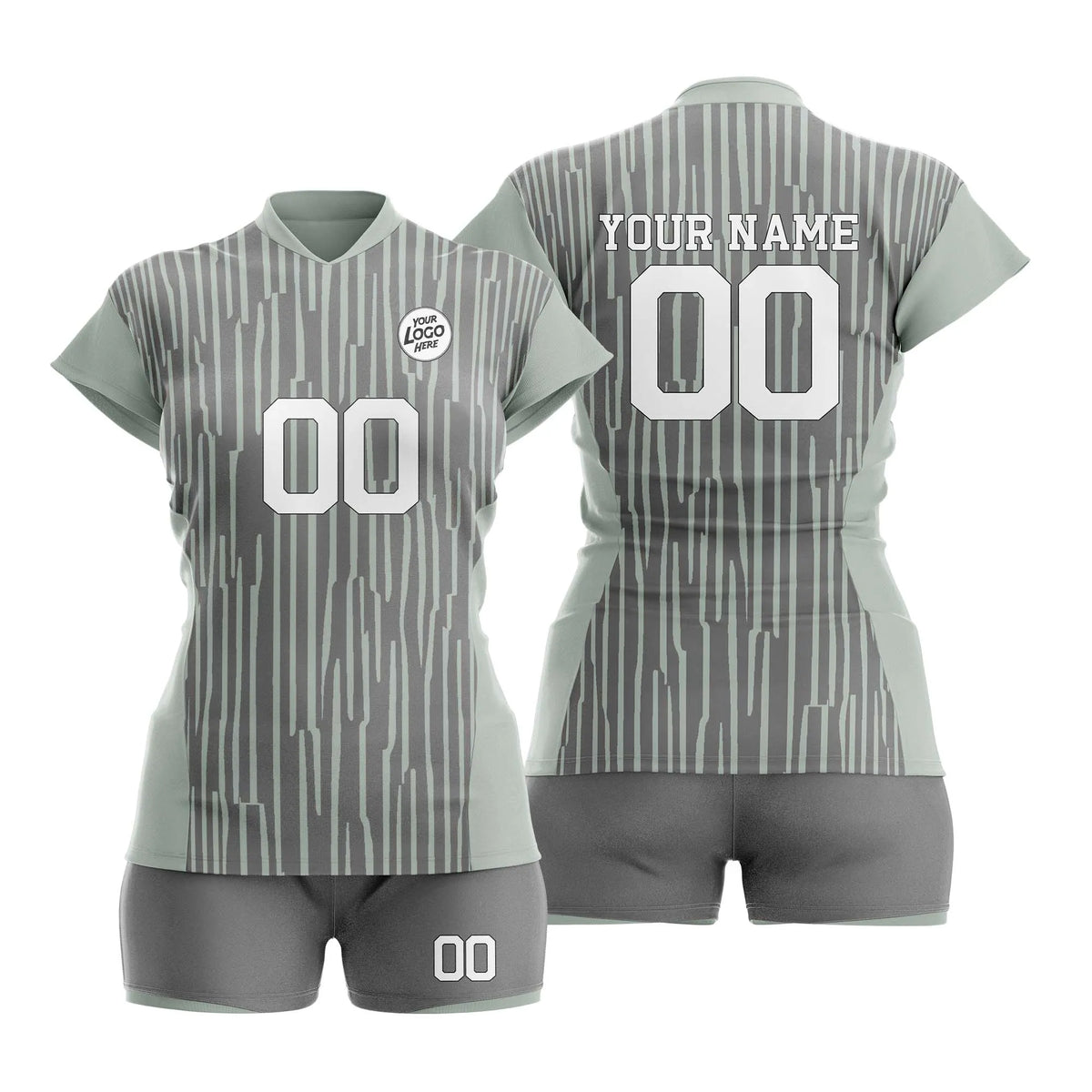 Custom Personalized D1 Strip Fashion Volleyball Jersey with Name, Number & Team Logo