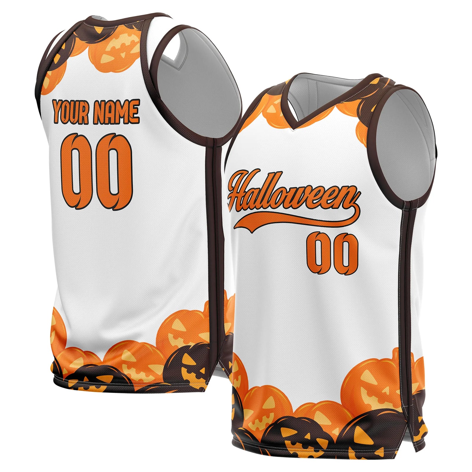 Custom Basketball Pumpkincrest Sports Jersey Personalized Uniform with Name & Number
