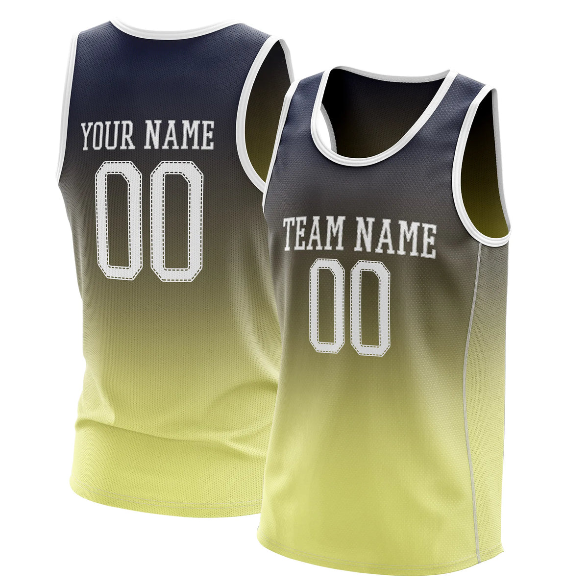 Custom Gradient fashion top Inferno Lime Sports Jersey Personalized Uniform with Name & Number