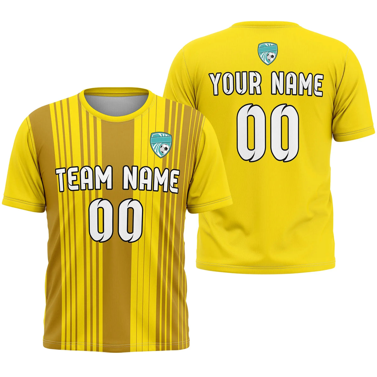 Custom Strip Fashion D3 Soccer Jersey Personalized Football Uniform with Name & Number