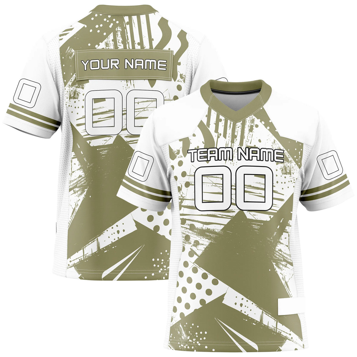Custom Personalized D2 Graffiti Fashion Flag Football Jersey with Name, Number & Team Logo