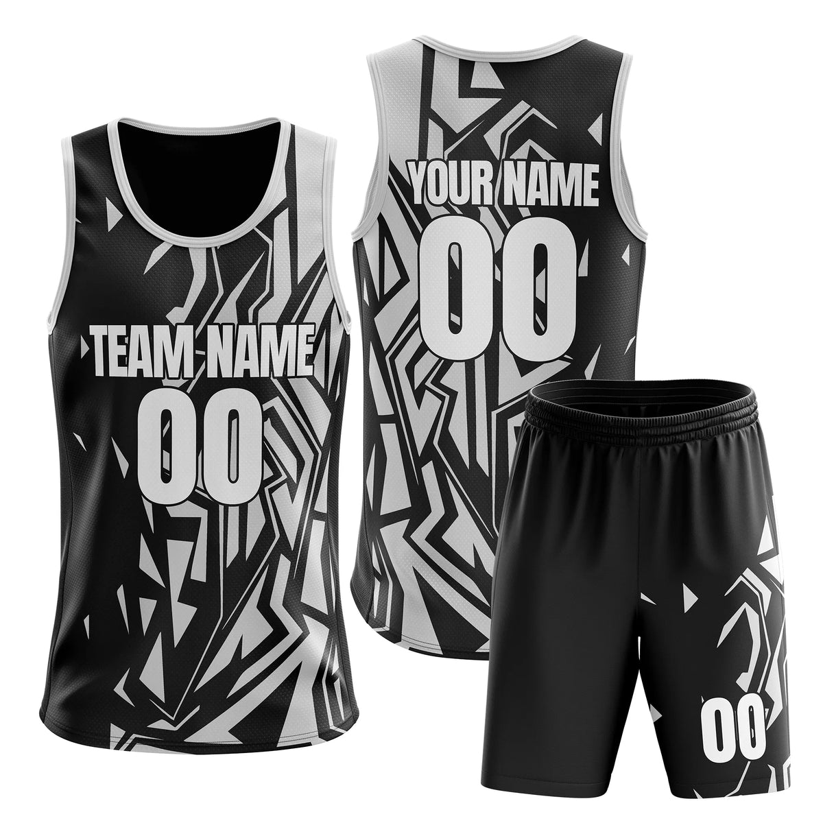 Custom Colour Block Set Hoop Fusion Sports Jersey Personalized Uniform with Name & Number