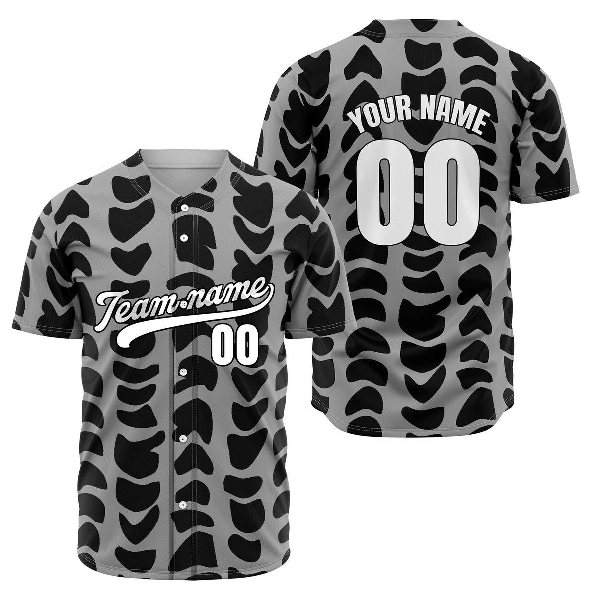 Custom Savage Spots Baseball Sports Jersey Personalized Uniform with Name & Number