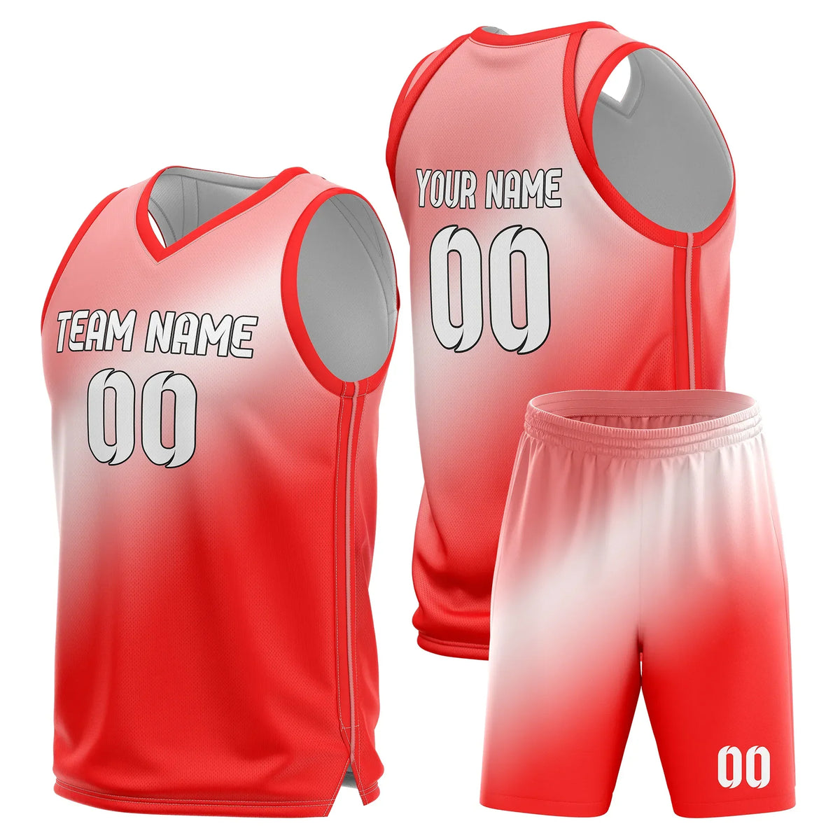 Custom Gradient Fashion Set Energy Fade Sports Jersey Personalized Uniform with Name & Number