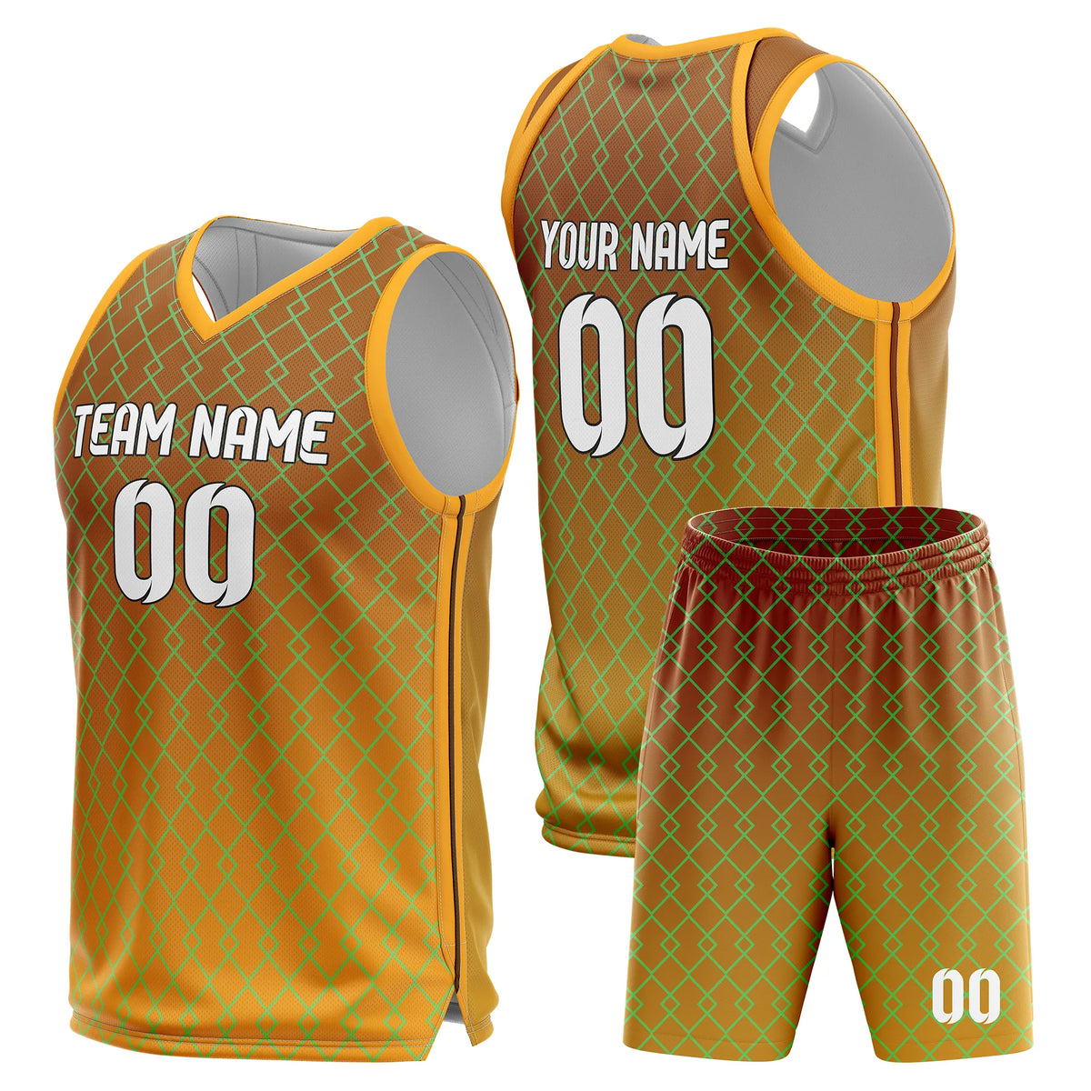 Custom Gradient Fashion Set Fade Sports Jersey Personalized Uniform with Name & Number